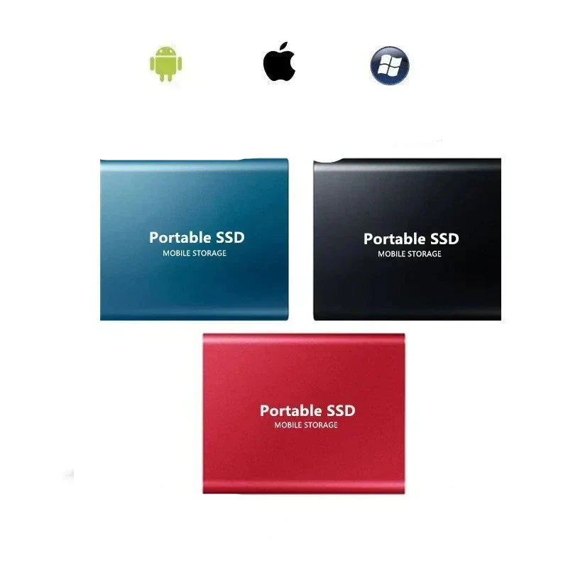 Tragbare SSD für Hochgeschwindigkeitsspeicher und einfache Backups