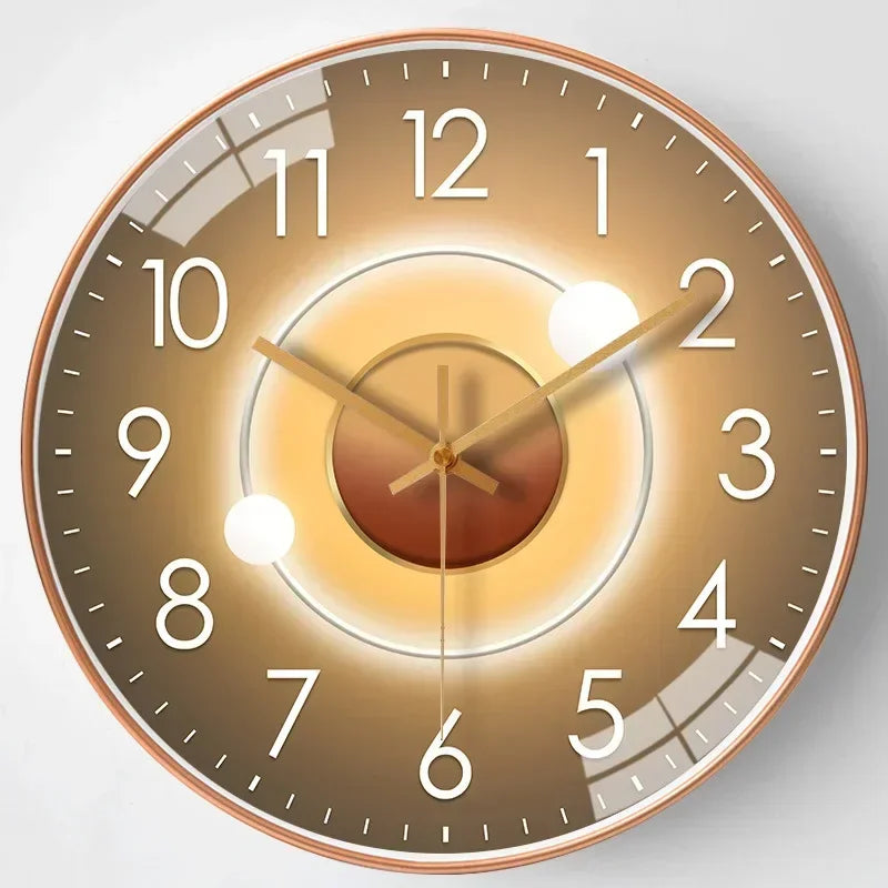 Reloj de Pared Clásico Silencioso AeroTime, Sin Tictac, para Dormitorio y Oficina