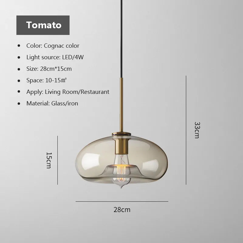 Nomada Nordic Glass LED Pendant Light for Modern Kitchens by Asterova