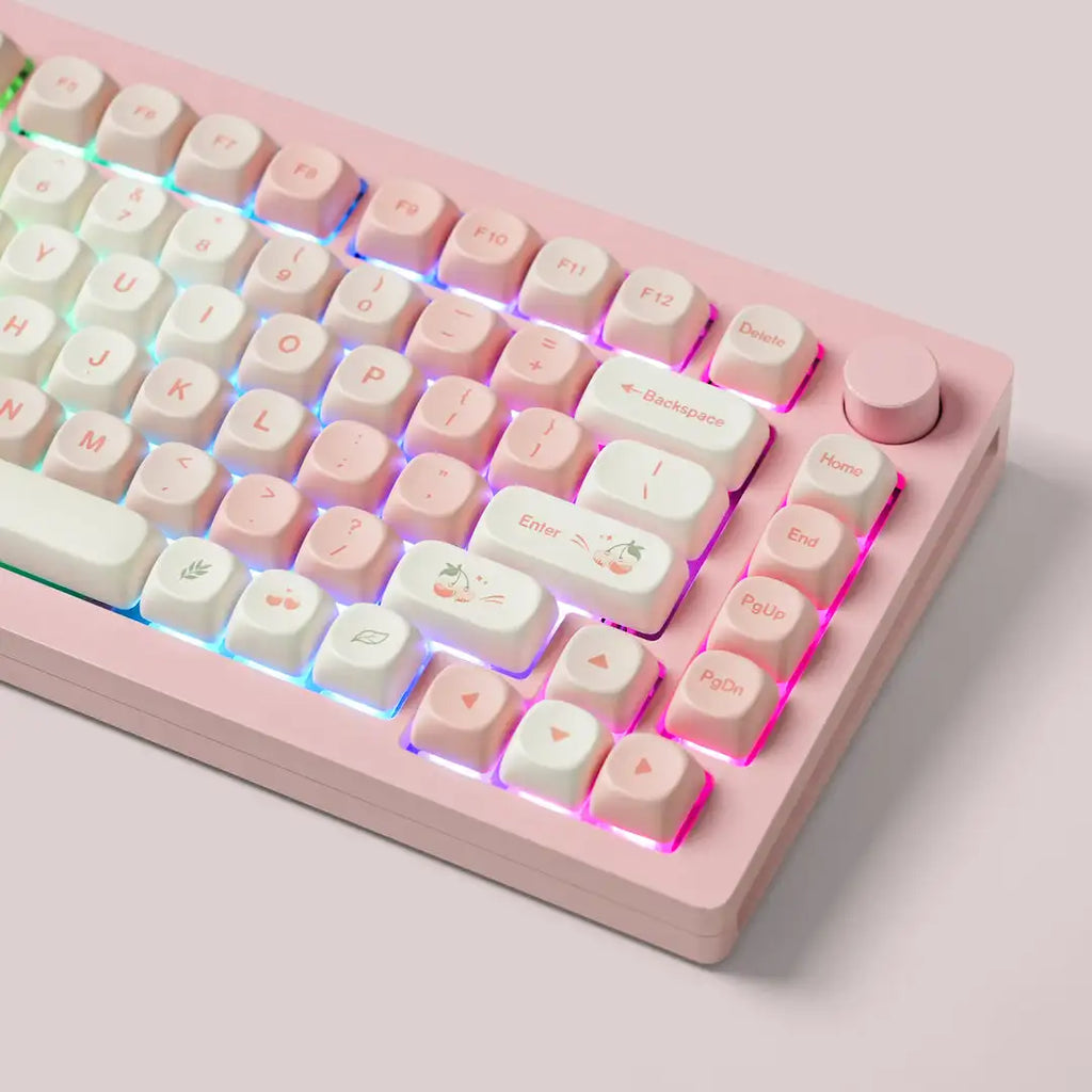 Pembe Kiraz Özel Tuş Kapakları