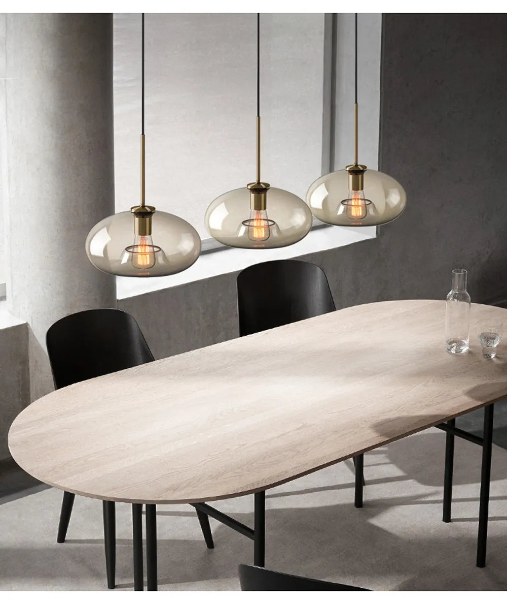 Nomada Nordic Glass LED Pendant Light for Modern Kitchens by Asterova