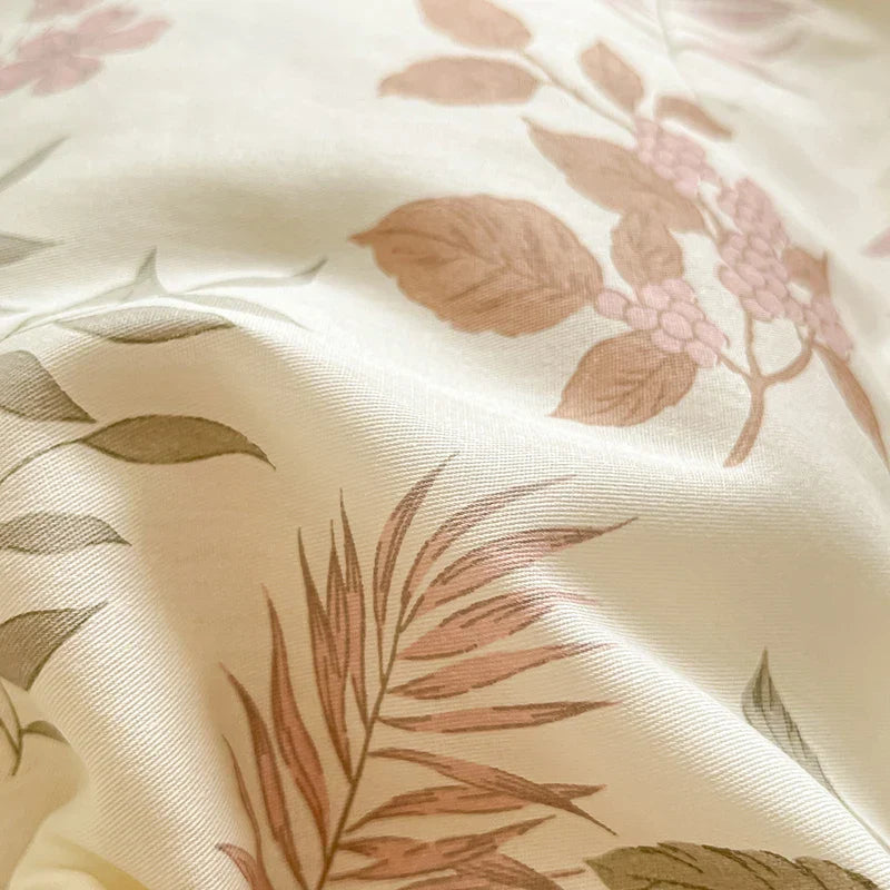 Set de cuvertură de lux cu flori pentru un stil atemporal al dormitorului