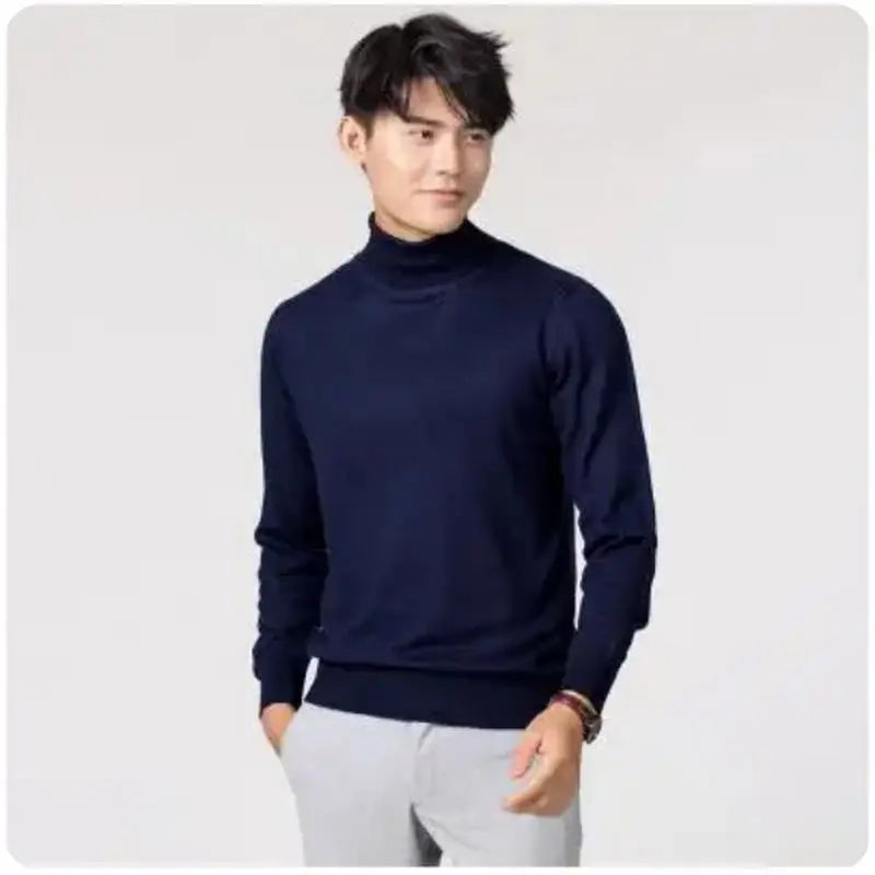 Suéter de cuello alto de cachemira Elliot – Calidez de lujo para hombres | Otoño e invierno 2023