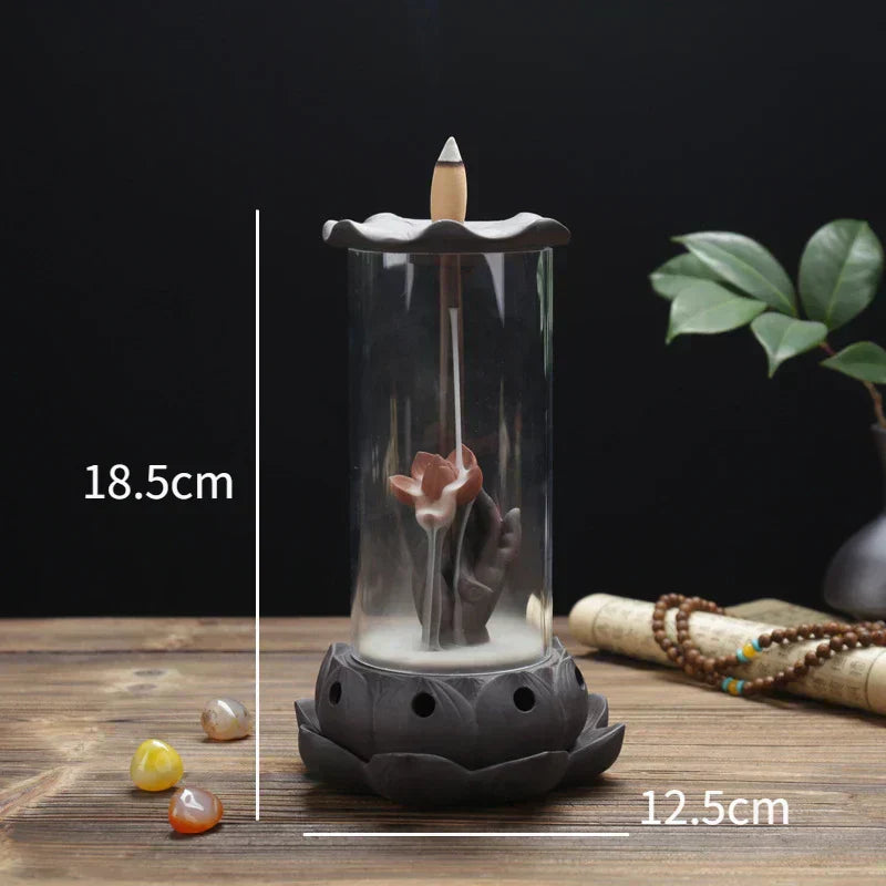 Quemador de incienso con cascada Zen Serenity para meditación