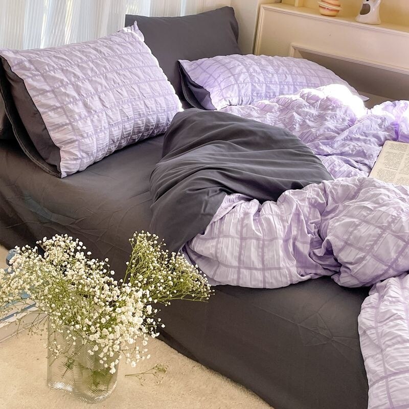 Komplet pościeli Princess Pink z seersuckeru