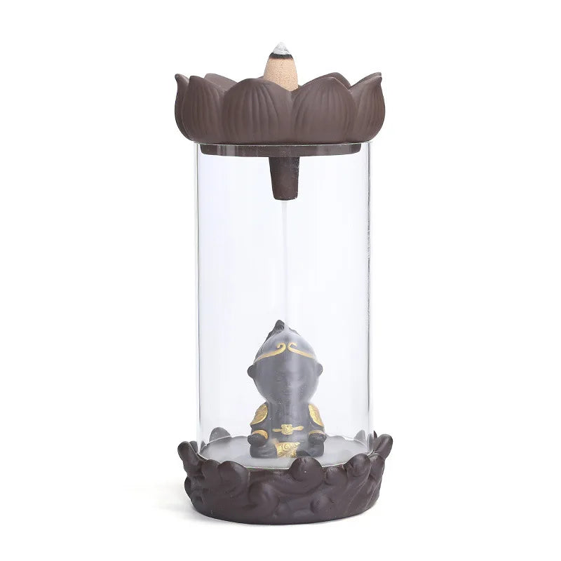 Quemador de incienso con cascada Zen Serenity para meditación