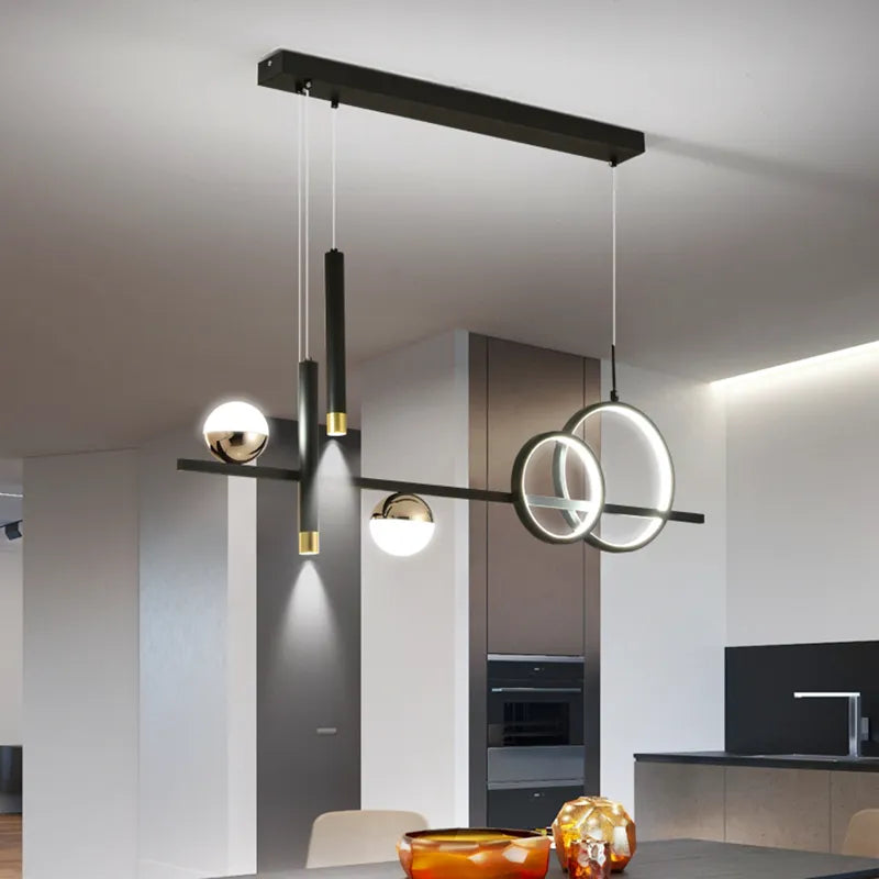 Lampu Gantung LED Minimalis Moden Komnab dengan Kawalan Jauh Sorotan