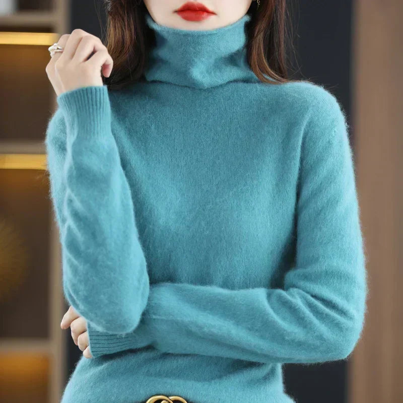 NovaSilk Damen-Pullover aus Kaschmir mit lockerer Strickoptik