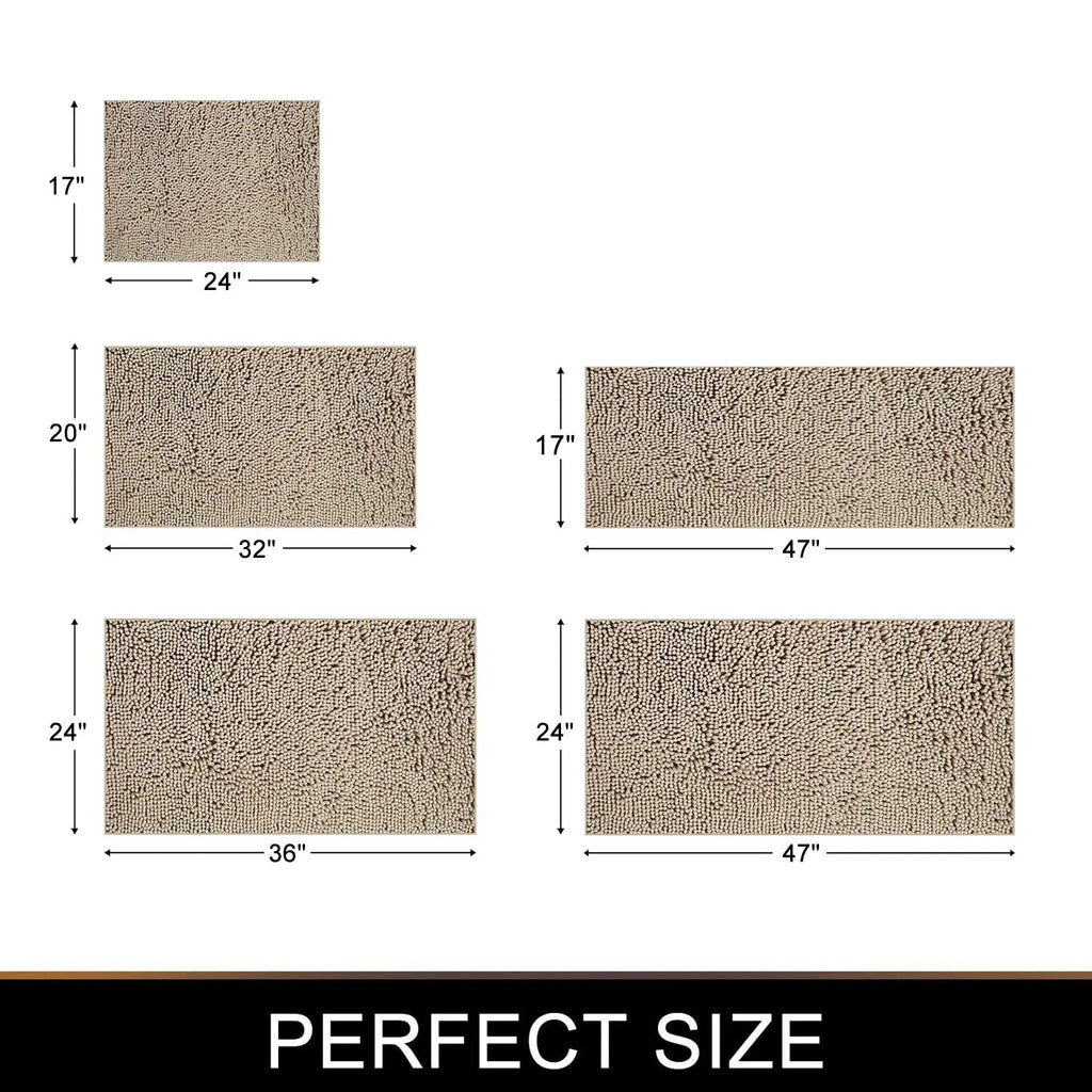 Thick Non-Slip Bath Mat – Soft, Absorbent Bathroom Rug for Safety and Comfort