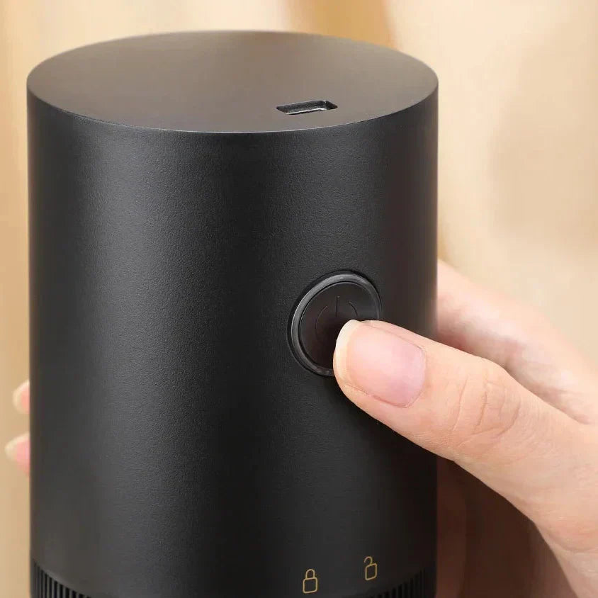 Macchina Elettrica per Macinare Caffè – Ricaricabile via USB, Macinacaffè Professionale a Cono per una Macinatura Precisa dei Chicchi