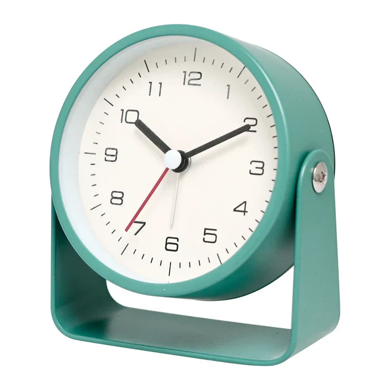 Yaratıcı Minimalist Metal Kuvars Masaüstü Alarm Saati