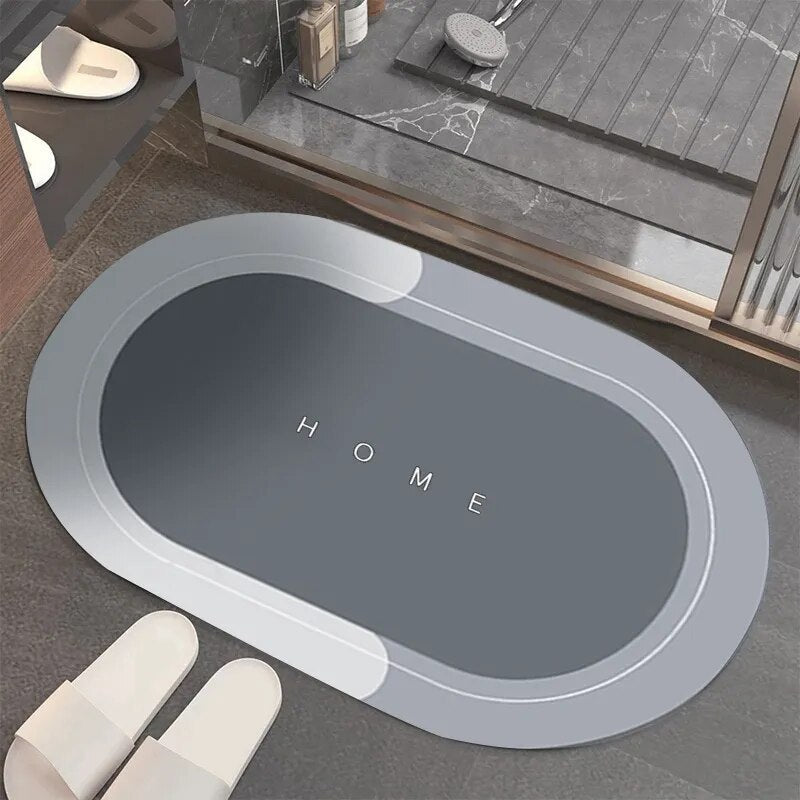 Tappetino da bagno super assorbente antiscivolo – ad asciugatura rapida e sicuro per pavimenti bagnati