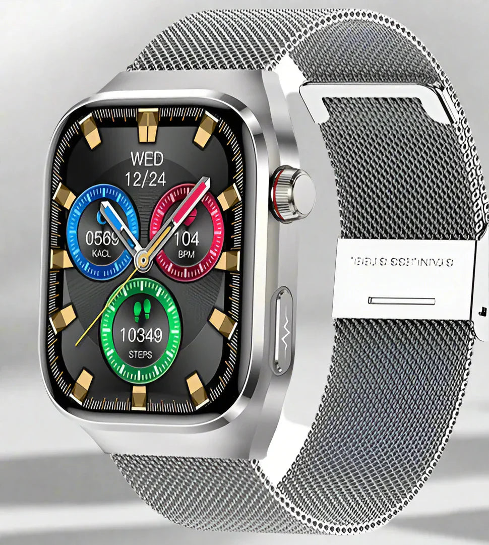 שעון חכם Maxwell Health – סוכר בדם, חומצת שתן, ECG+PPG, ושיחת Bluetooth