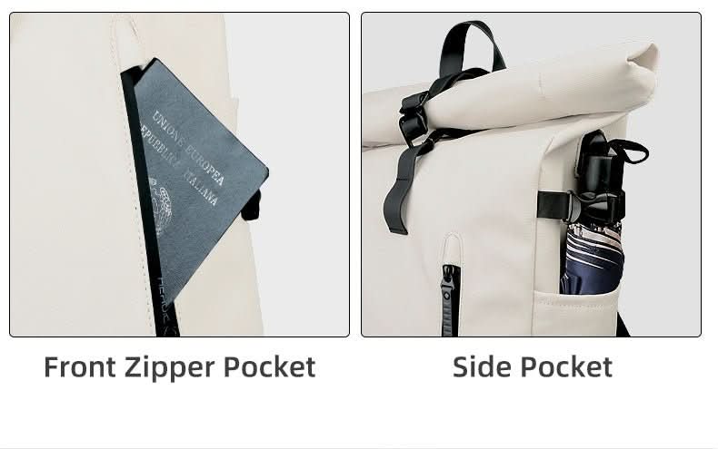 Mochila enrollable y expandible AeroTrail con compartimento para portátil para quienes se desplazan a diario