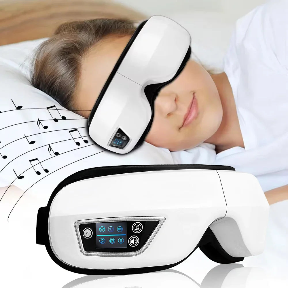 Eye Massager - 6D Airbag Compression - Bluetooth Music - 4 Modes - 1200mAh