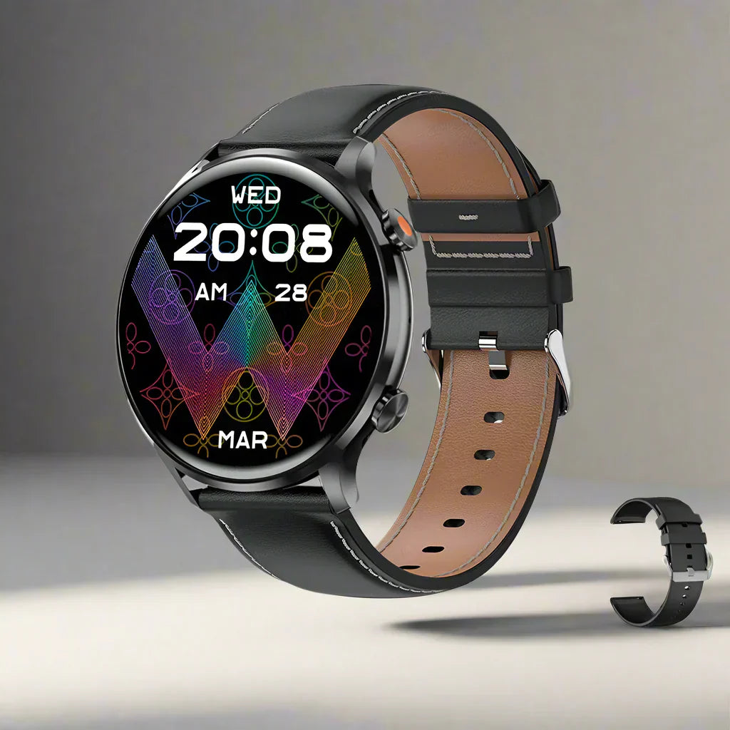 Lynx AMOLED Smartklocka – HD-skärm, Bluetooth-samtal, Fitness Tracker, IP68 Vattentät