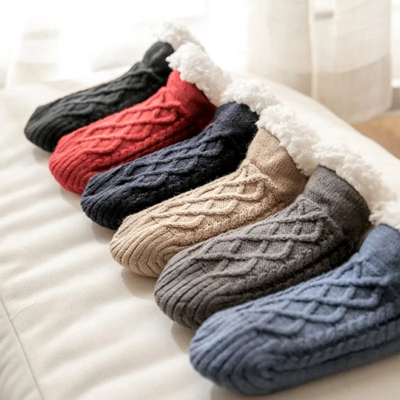 Meias de Quarto Luxuosas para Pés Quentes