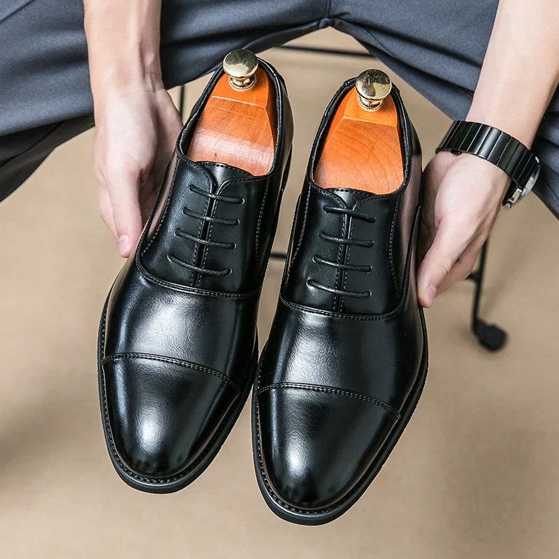 New Men’s Luxury Business Leather Dress Shoes – Comfortable, Stylish, and Elegant
