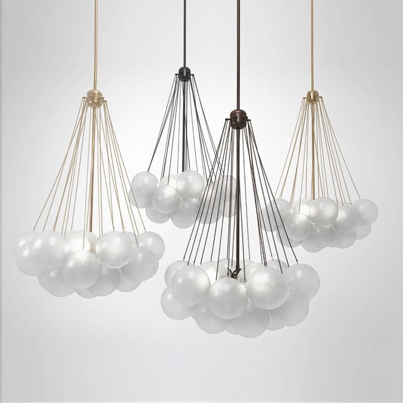 Lunera Frosted Globe Chandelier | Orntli