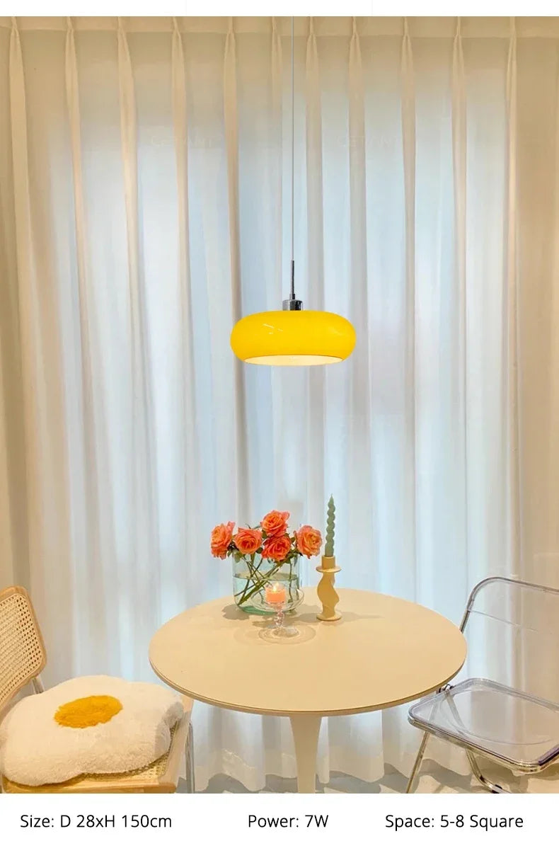 Aurora üveg éjjeli függeszték lámpa fehér vagy narancssárga árnyalattal