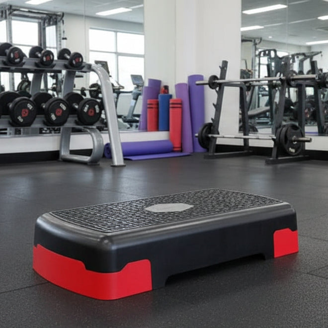 Step fitness regolabile FlexStep per allenamenti a casa con altezza regolabile