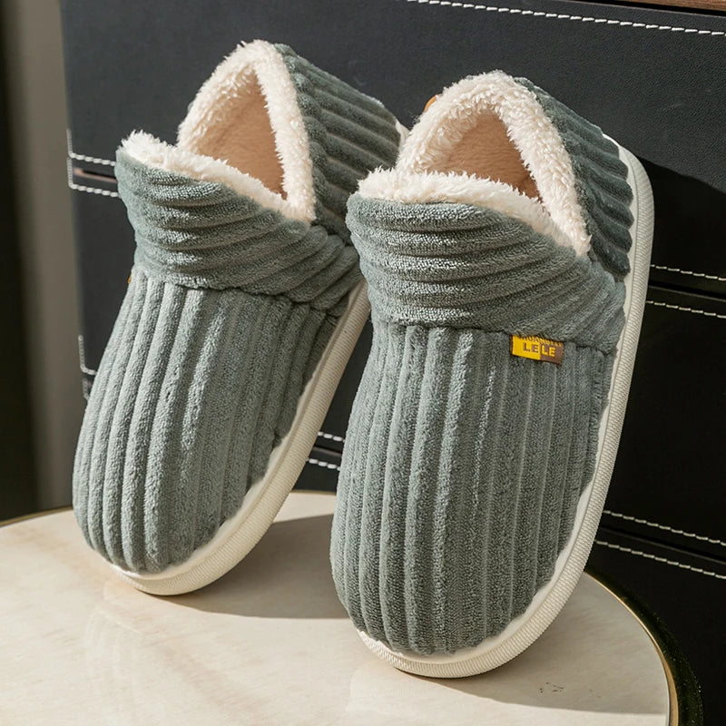 CozyMax 绒毛拖鞋 | 超暖室内防滑棉鞋