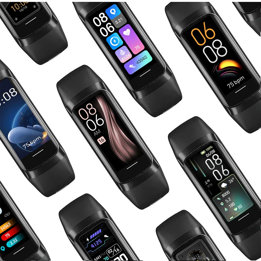 Chytré hodinky AMOLED se sledováním zdraví a kondice