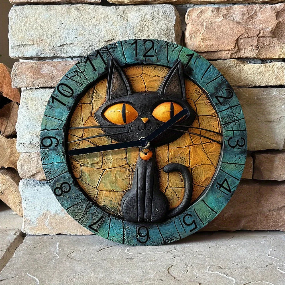 CatWhisper – Reloj de Pared Silencioso de Aluminio