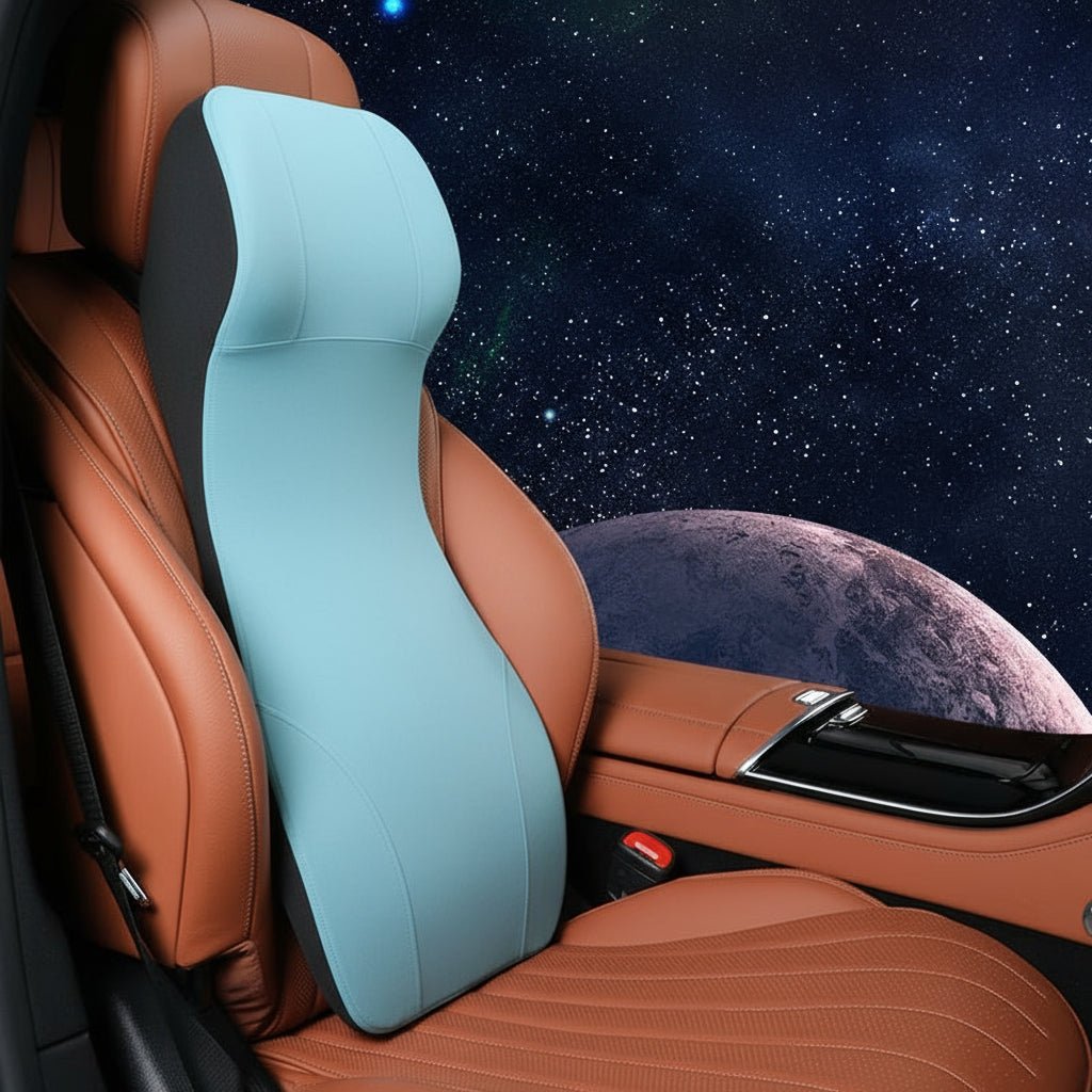 Apoio ergonómico NimbusForm em espuma viscoelástica para pescoço e zona lombar do carro, para condutores