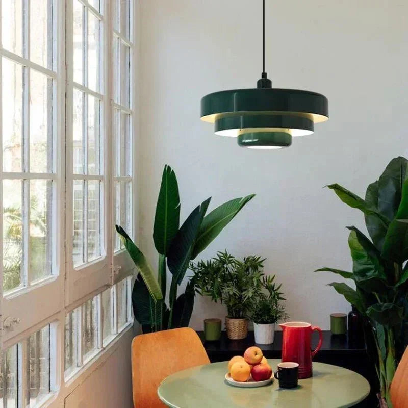 Elegancka trójpoziomowa lampa wisząca Aurelia w kolorach makaroników