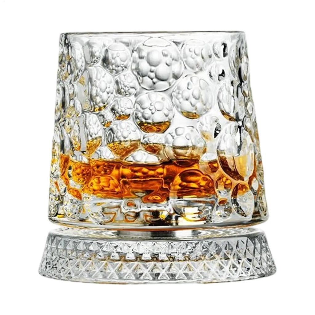 Zestaw obrotowych szklanek do whisky do zabawy i rozmów