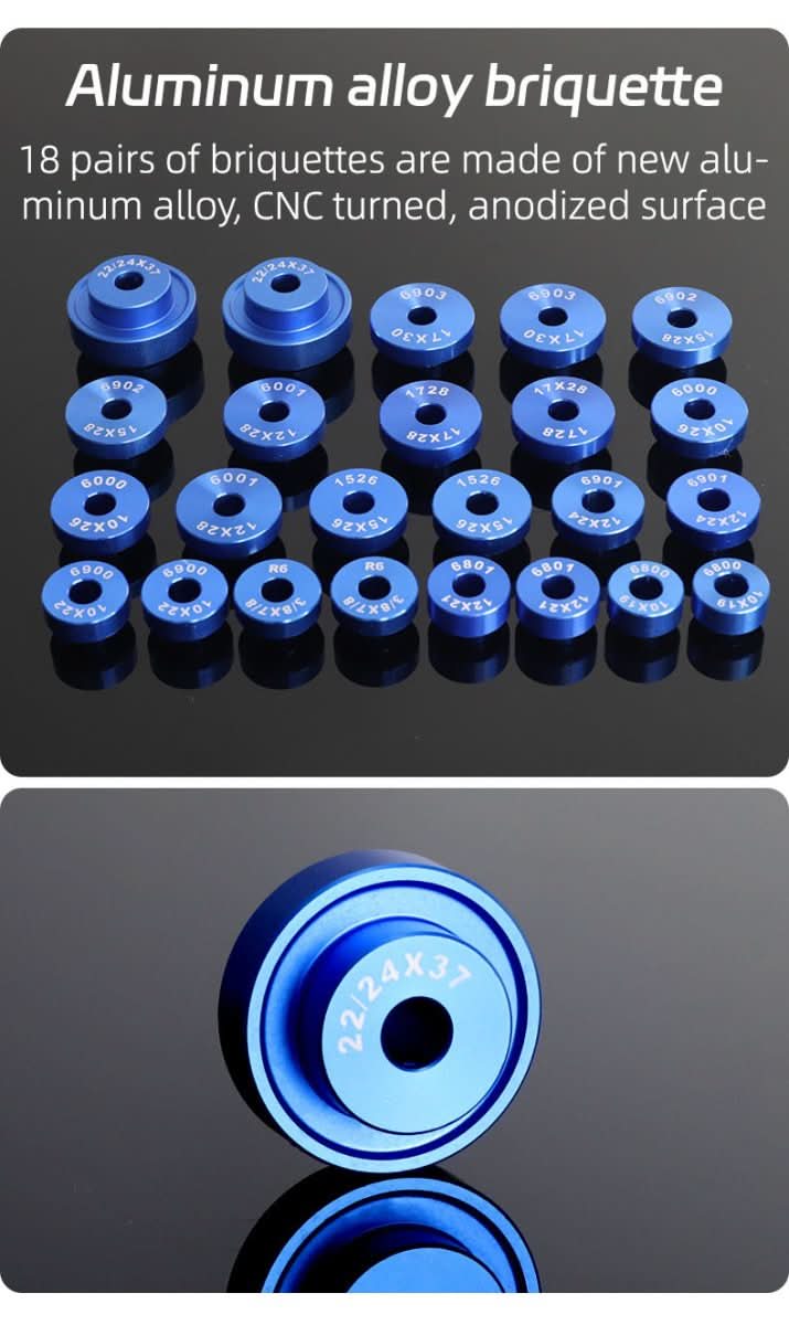 Atlas Pro Precise Bearing Press Tool For Bikes And Bottom Brackets CNC Aluminium