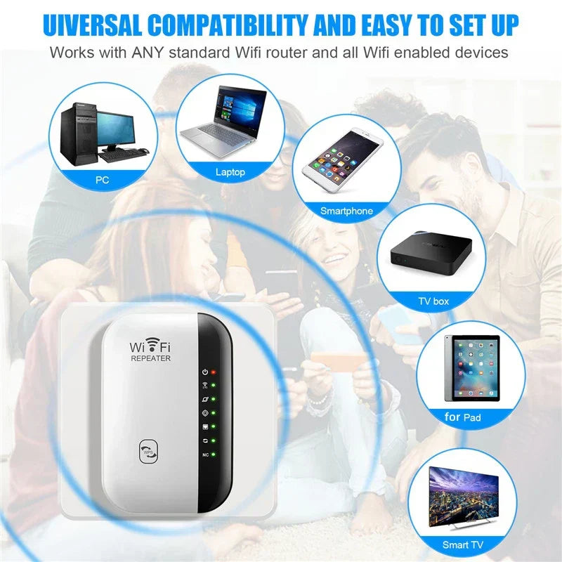 WiFi Forsterker™ - 300 Mbps Trådløs Signalforsterker