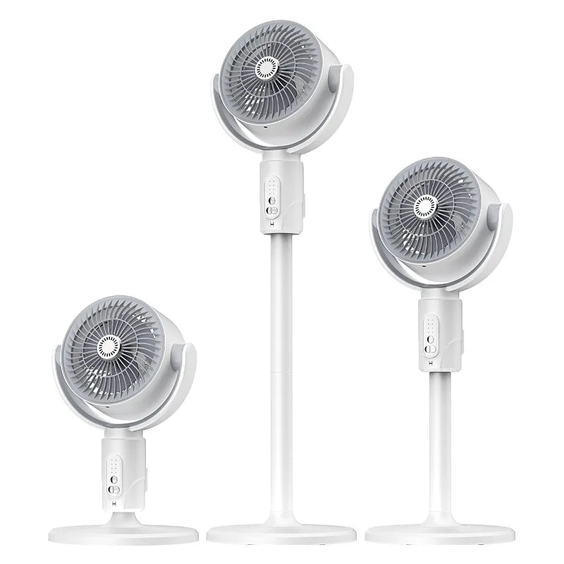 Ventilateur oscillant rechargeable pour circulation d'air avec télécommande et minuterie
