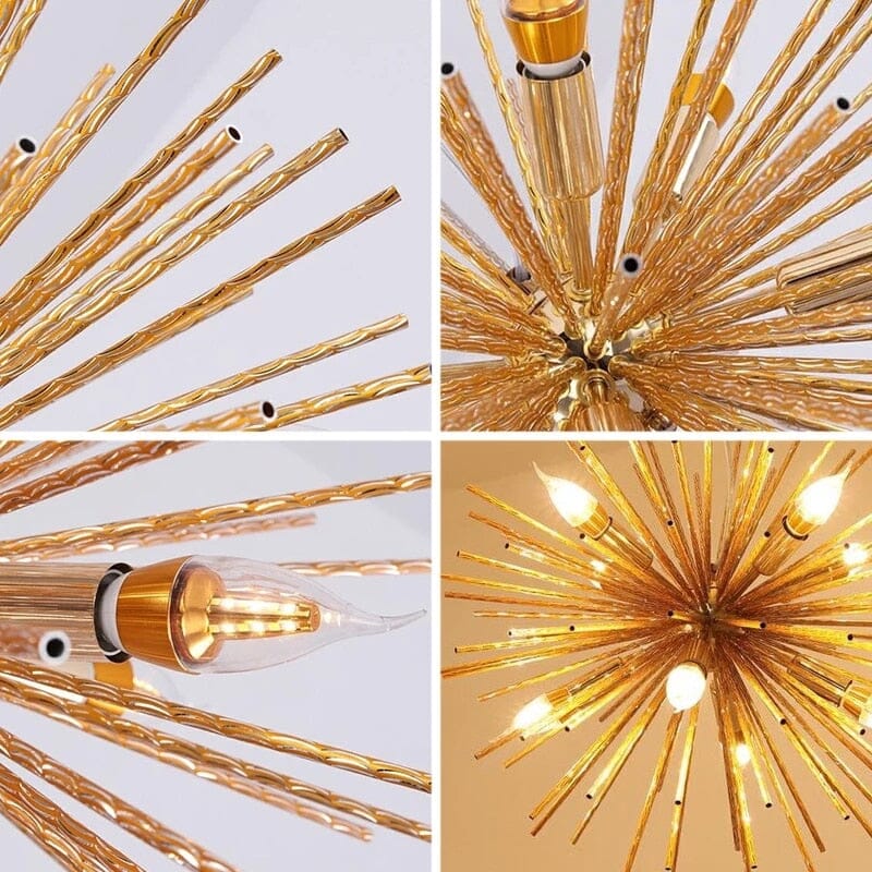 Lampadario a sospensione postmoderno a forma di fuoco d'artificio