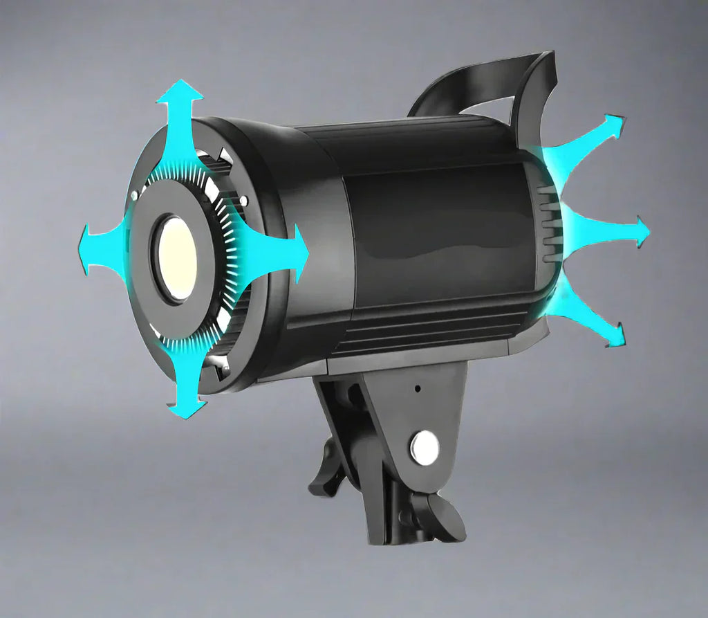 Aiden 135W 便携式LED摄影灯 – 可调光双色温，配Bowens卡口