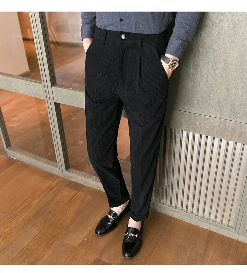 سراويل كوردروي كلاسيكية للرجال | أورنتلي