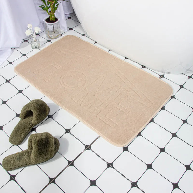 Tapis de bain antidérapant à relief géométrique
