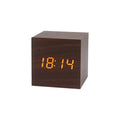 TempTune – Reloj despertador de madera con LED y pantalla de temperatura