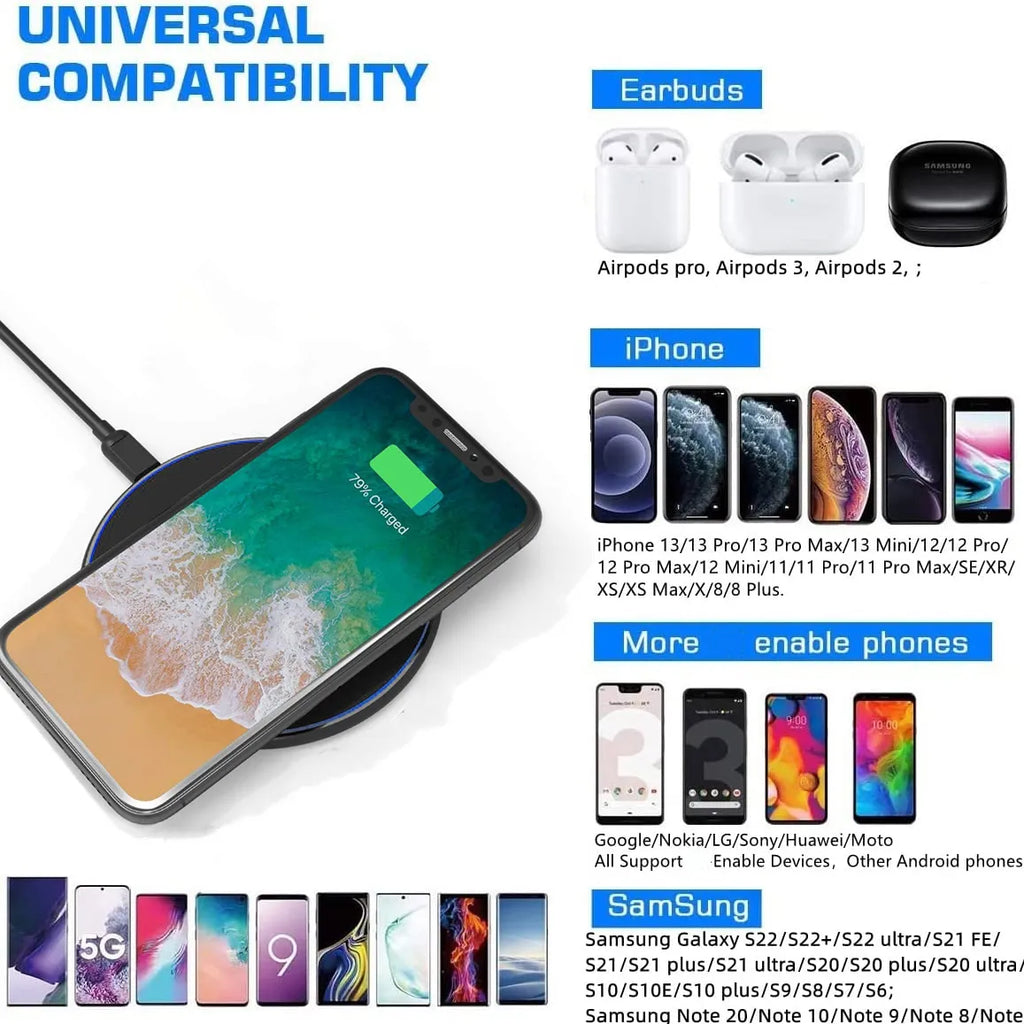 NovaCharge 30W Hurtig Trådløs MagSafe Oplader til iPhone, Samsung og Android