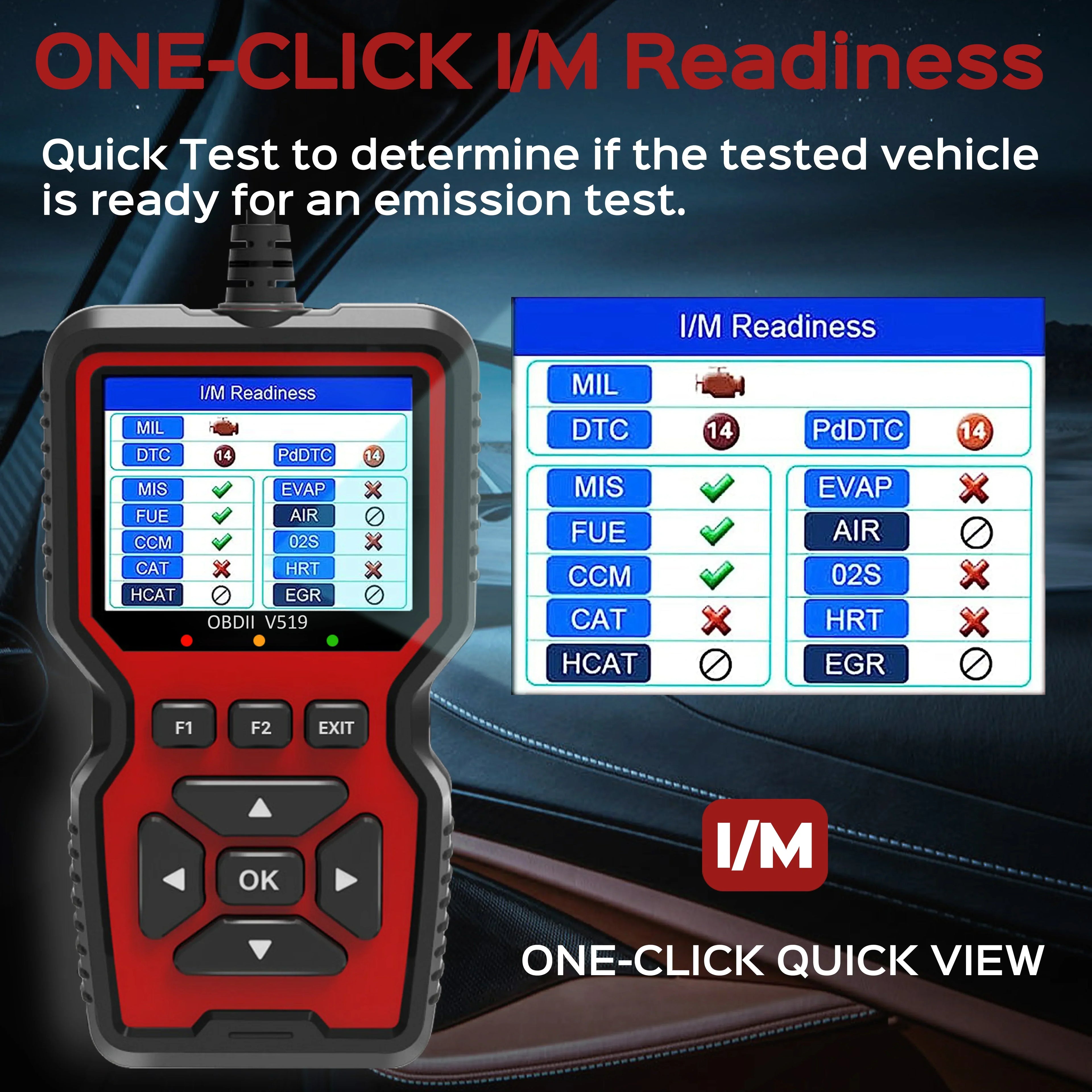 OBD2 Tarayıcı Canlı Veri – Arıza Lambası, Otomobil ve Kamyon Teşhisi için Profesyonel OBDII Arıza Kodu Okuyucu Araç