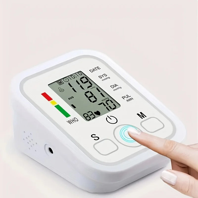 Monitor de Presión Arterial - Tonometría Automática de Brazo Superior | Medidor Digital de Presión Arterial Esfigmomanómetro