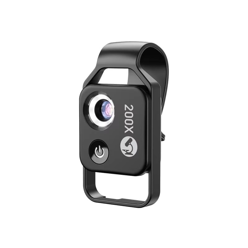 Lensa Mikroskop Telefon Pintar LumaScope 200X Dengan Klip