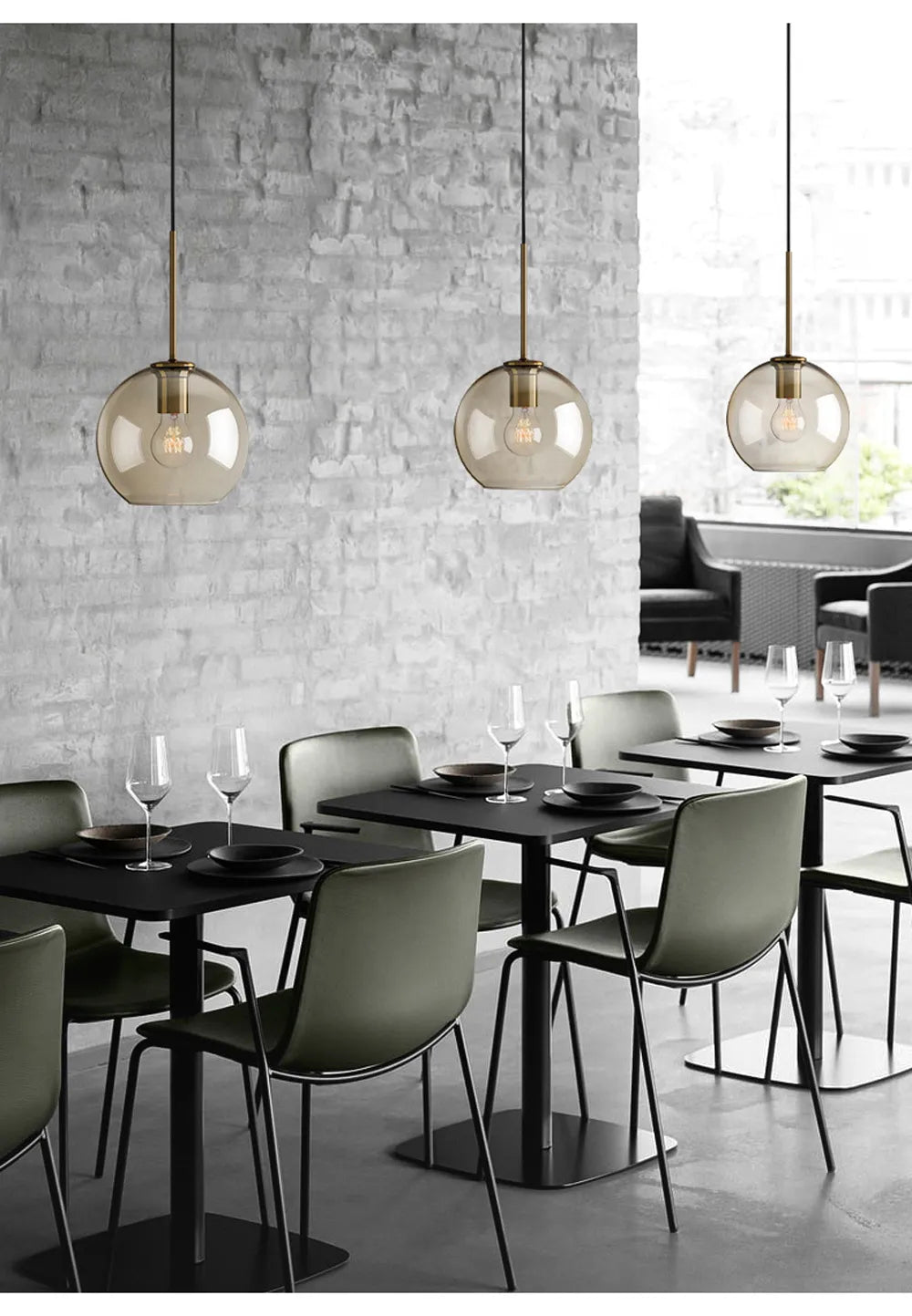 Nomada Nordic Glass LED Pendant Light for Modern Kitchens by Asterova