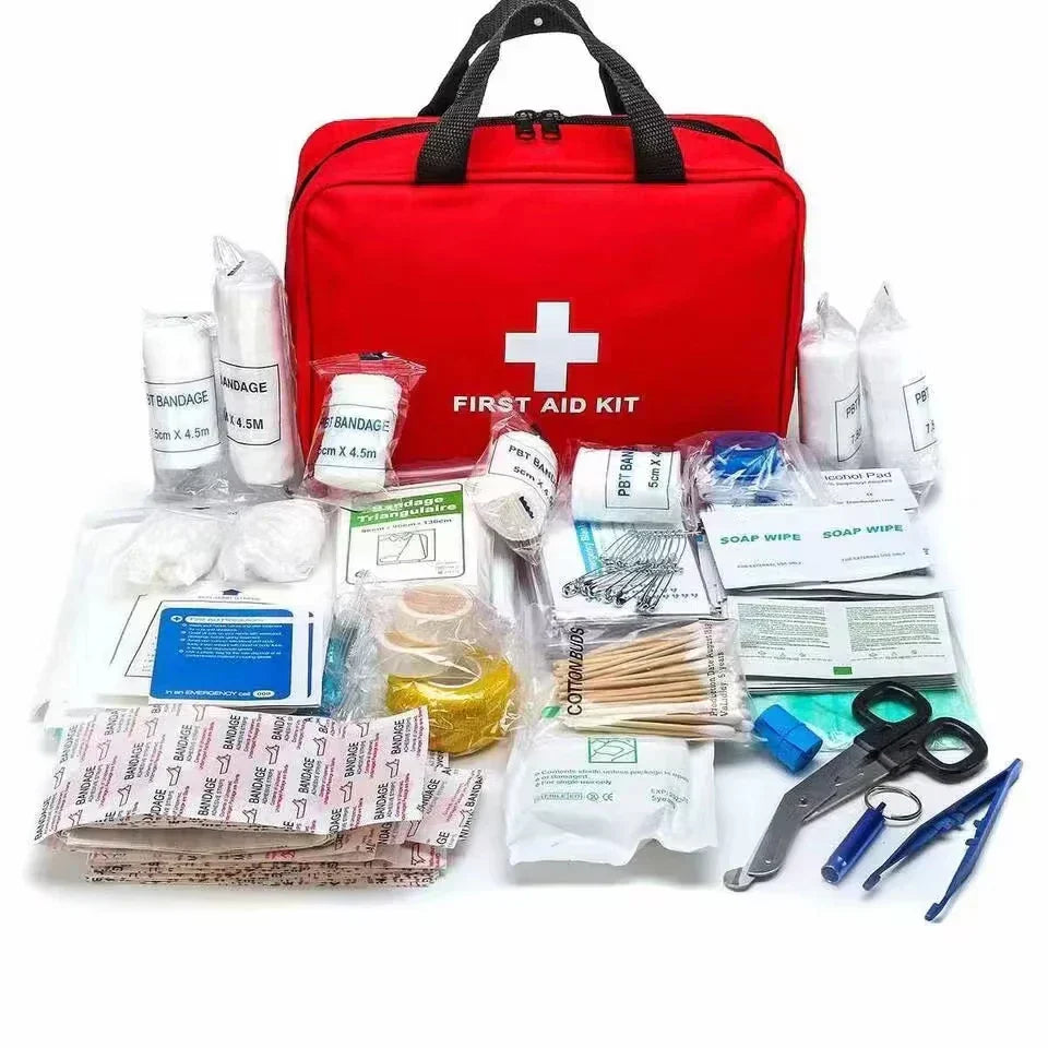 Kit di pronto soccorso portatile da 184 pezzi per avventure all'aperto multifunzione