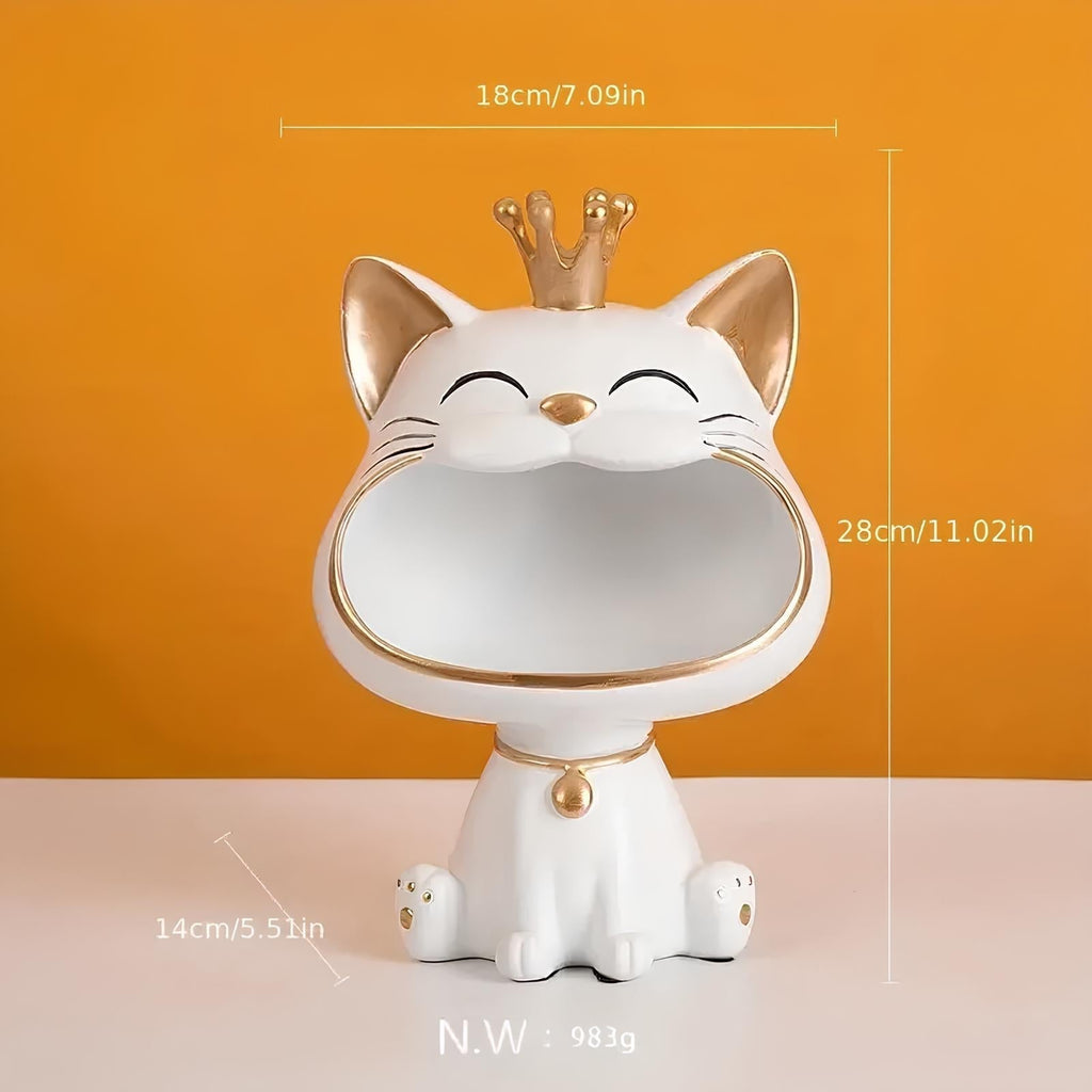 Aurelia Grote Mond Kat Sleutelopbergtray Decoratief Ornament | Orntli