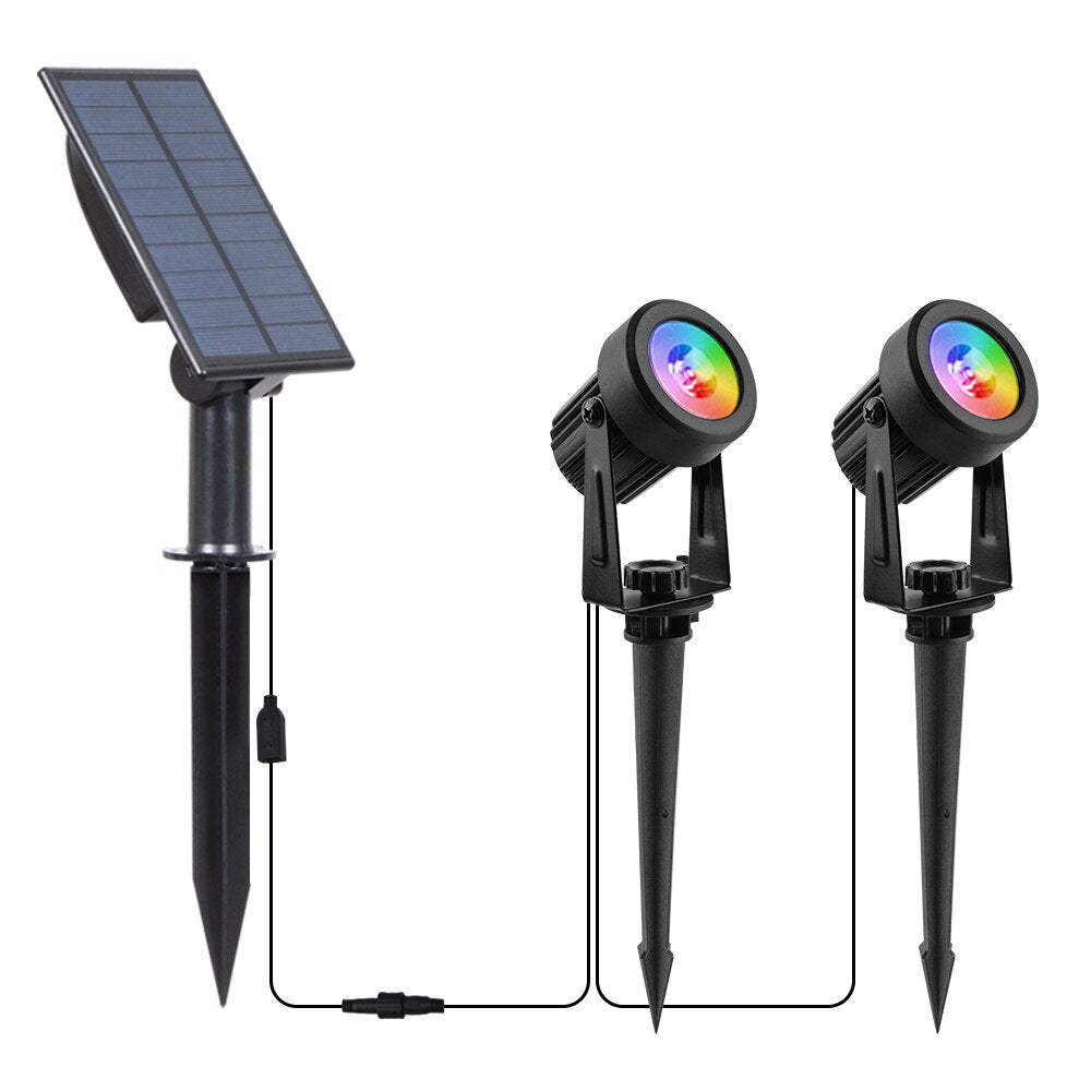 Solární reflektor vodotěsný IP65 solárně napájený LED