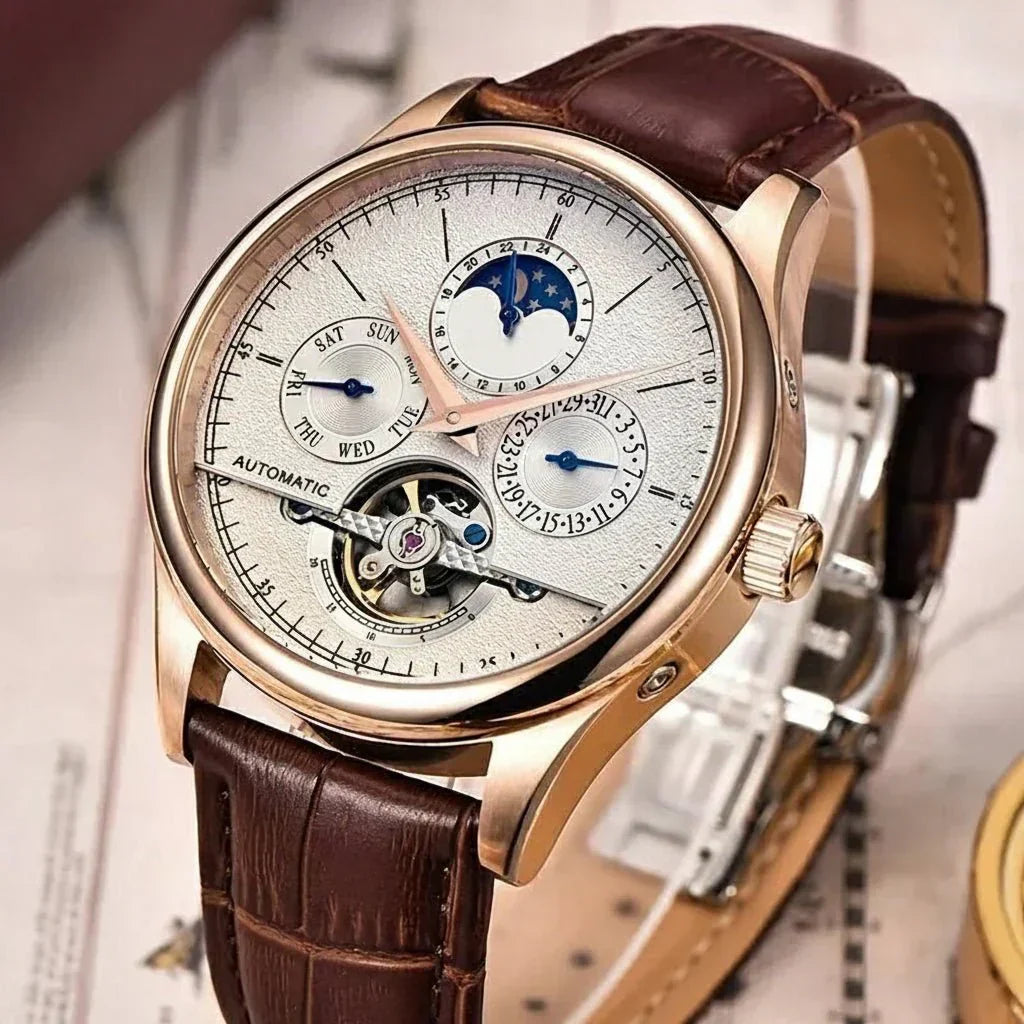 AsterTime automatische mechanische Herrenuhr mit Selbstaufzug und präzisem Uhrwerk