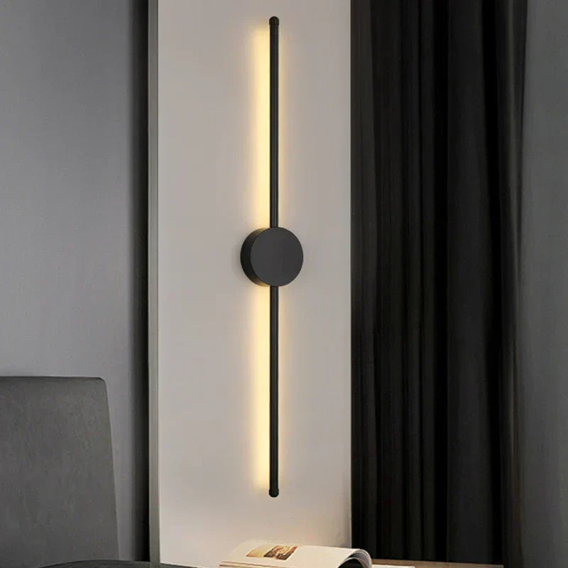 I-Shaped LED Wall Light With Adjustable Three-Tone Glow For Bedroom And Living Rooms