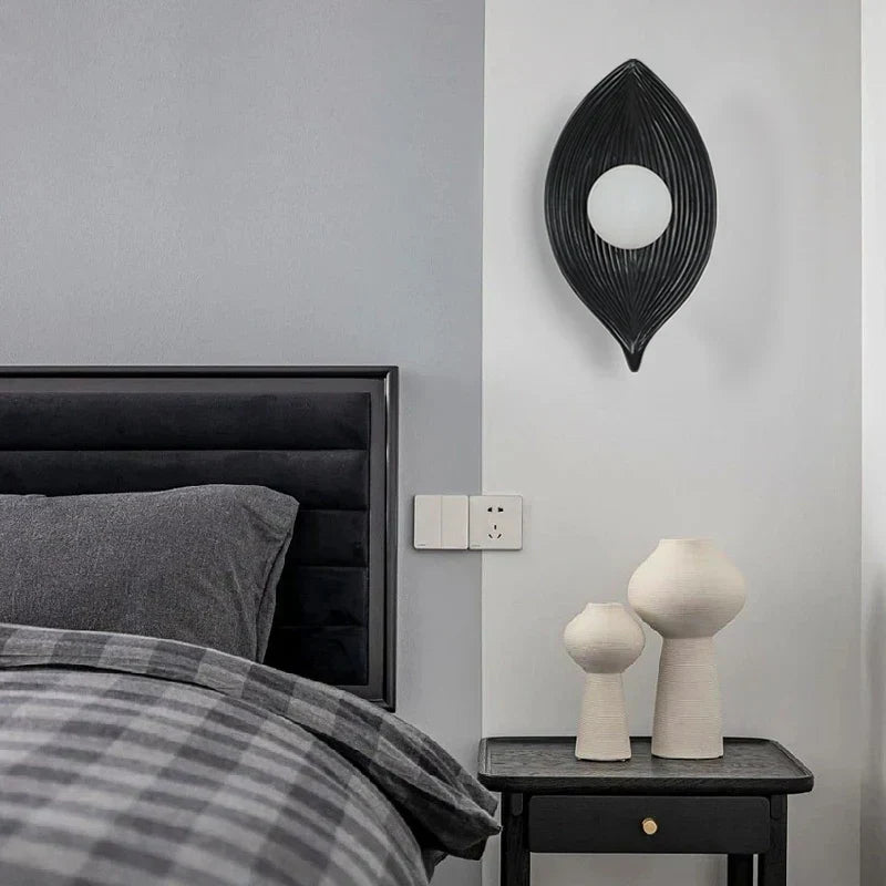 FeuilleDorée - Złota Lampa Ścienna z Listkami LED